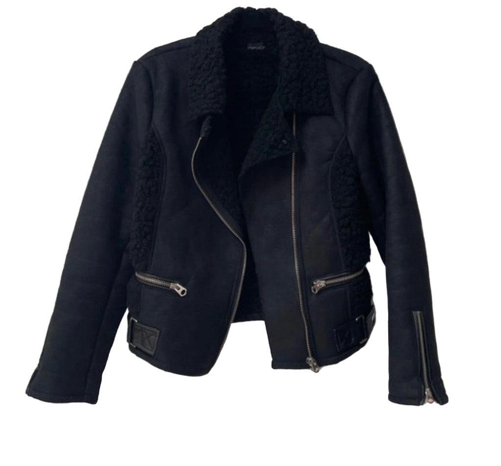 Black jacket Shearing collar TopShop