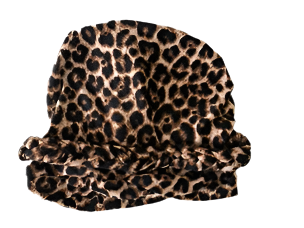 leopard print turban headwear hijab style headcovering