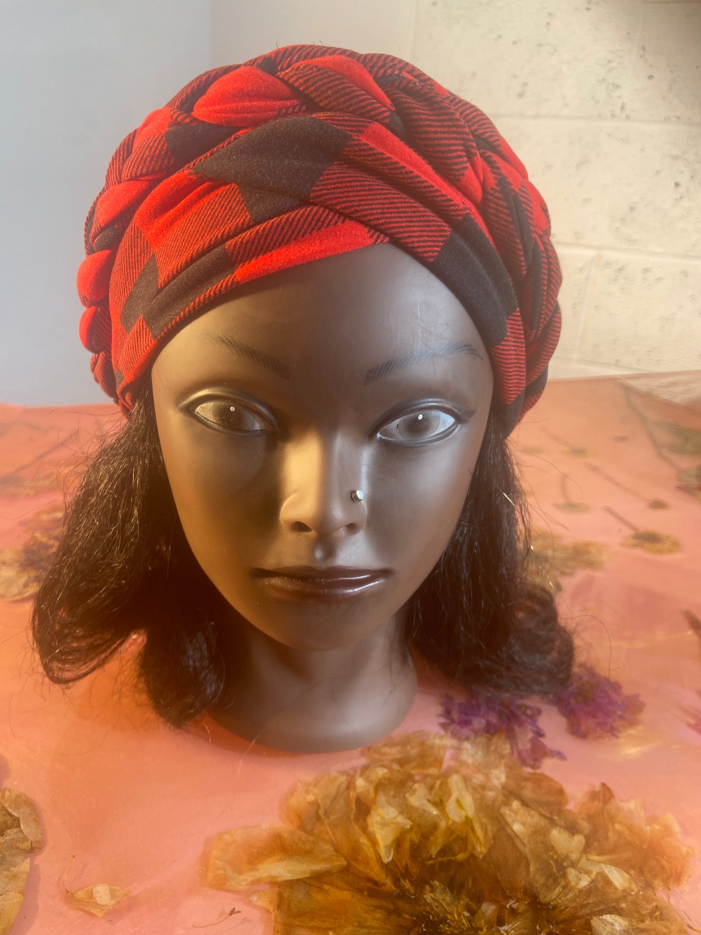Bohemian Plaid Turban