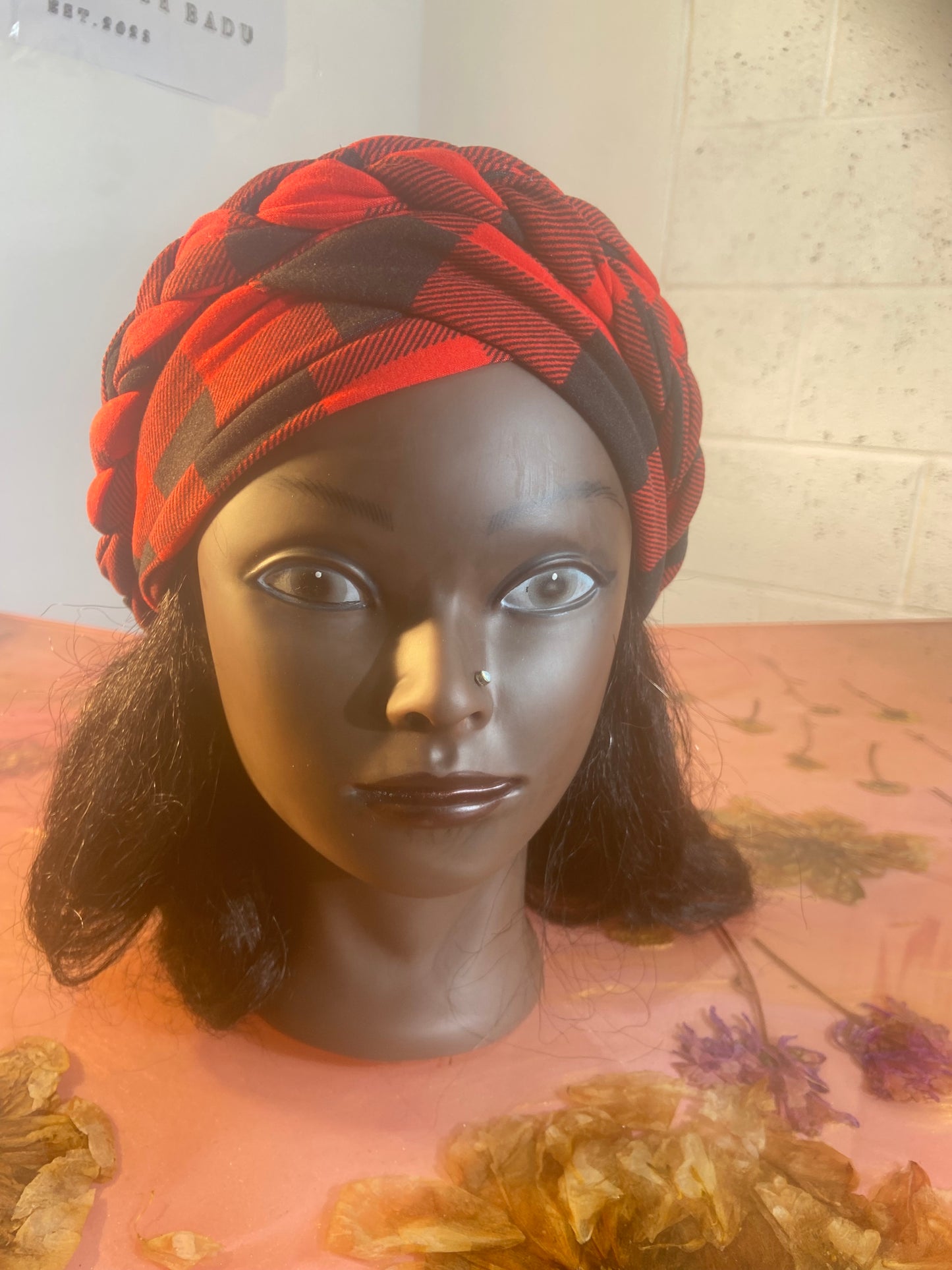 Bohemian Plaid Turban