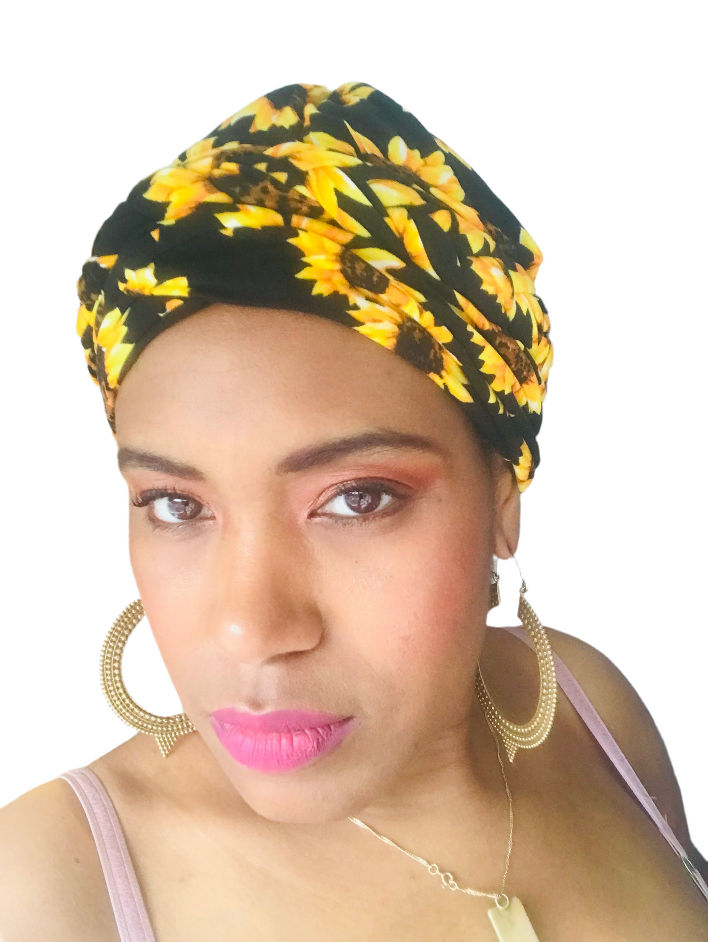 Sunflower headwear turban style headgear