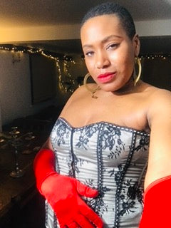 satin red gloves, fancy dress. Bridgerton,  Halloween, Christmas party dress 